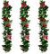 Artificial Plant Flower Living Wall Panels Realistic Indoor/Outdoor Garden 100cm x 100cm Home, Office, Cafe, Shop, Salon, Wedding (Vine - Gardenia)