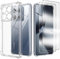 Cover Compatibile per Xiaomi 14T con 2 Pellicola Vetro Temperato, Morbido Silicone ed Antiurto Protettivo Bumper TPU Gel Smartphone Custodia Case - Trasparente