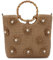 Freiesoldaten Sac fourre-tout en Paille à Fleurs et Perles pour Femmes Grand sac à Main d'été avec Poignée de Plage Tissée avec Sangle Réglable