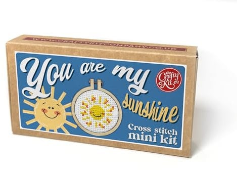 You are My Sunshine Mini Streichholzschachtel-Kreuzstich-Bastelset