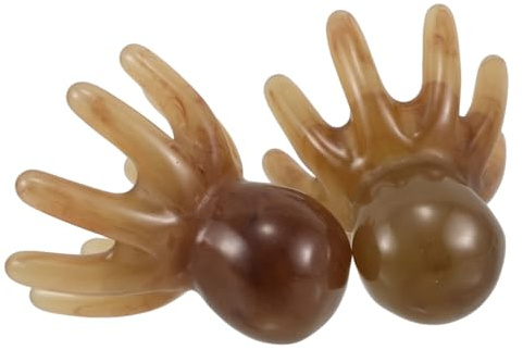 VERDANVERSE 2 Stück Massagekralle für Kopfhautmassage mit Breiten Zinken aus Kunstharz Vielseitiges Oktopus Kopfmassagegerät für Haar und Muskelentspannung zu Hause