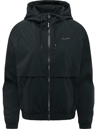 Ragwear Damen leichte Übergangsjacke kurze Jacke mit verstellbarer Kapuze und Mesh-Innenfutter Anndra XS-XXL