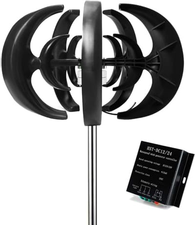Generatore eolico ad asse verticale da 1000 W - Tecnologia a levitazione magnetica, 12 V/24 V per uso domestico e nautico - Soluzione efficiente ed ecologica per la produzione di energia rinnovabile s