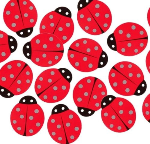 Glücksbringer: Streu-Deko, Marienkäfer, Holz, 10 Stück