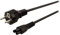 StarTech.com Cavo di Alimentazione per Notebook da 2 m; Cavo Elettrico Schuko EU a C5, 2.5A-250V, 18AWG; Cavo Alimentazione AC di Ricambio per Alimentatori per la Ricarica di Laptop (PXTNB3SEU2M)