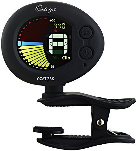 Ortega Guitars Clip On Tuner und Metronom – für Gitarre – Schwarz (OCAT-2BK)