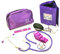 ICE Medical Purple Aneroid Blood Pressure Sphygmomanometer Monitor, Stethoscope, Pen Light (Pen Torch) and Tourniquet - GP Set