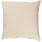 Kissenbezug 40x40 cm Uni Beige Baumwolle Dekokissen Kissenhülle Couchkissen Sofakissen Deko Reißverschluss