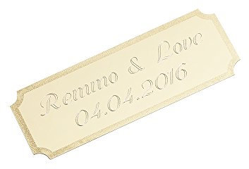 Remmo&Love Türschild Klingelschild Namensschild Briefkastenschild Pokalschild Klingel Namen Tür Geschenk individueller mit Gravur Gratis Geburtstag Valentinstag Hochzeit Jahrestag Geschenk Idee
