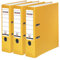 Falken 3er Pack PP-Color Kunststoff-Ordner. Made in Germany. 8 cm breit DIN A4 gelb Vegan