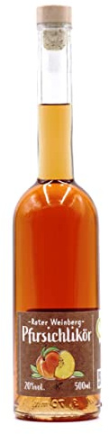 Roter Weinbergpfirsichlikör 20% vol, 500ml, Brennerei Kessler
