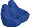 Bean Bag Bazaar Dalton Kids Bean Bag, Blue, 2 Pack, Water Resistant, Gaming Chair for Kids, Beanbag for Indoor and Outdoor Use with Filling Included, Childs Chair ideal for Bedroom, Playroom, Garden