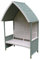 Garden Arbour with Integral Garden Bench (Sage Green)