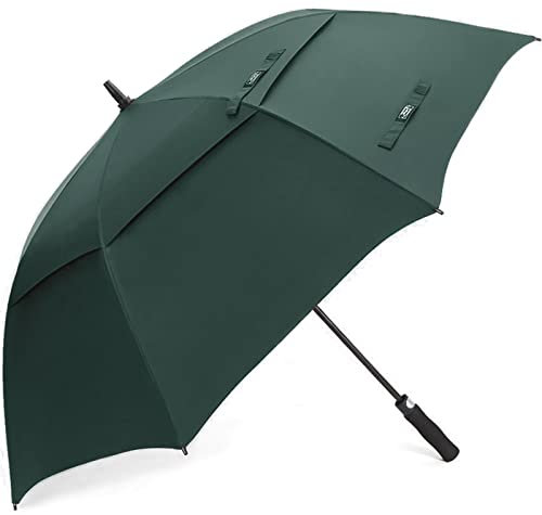 G4Free 61 Pulgadas Sombrilla de Golf a Prueba de Viento Toldo Doble Ventilado Extra Grande de Gran Tamaño Automático Abierto Impermeable Palos Paraguas