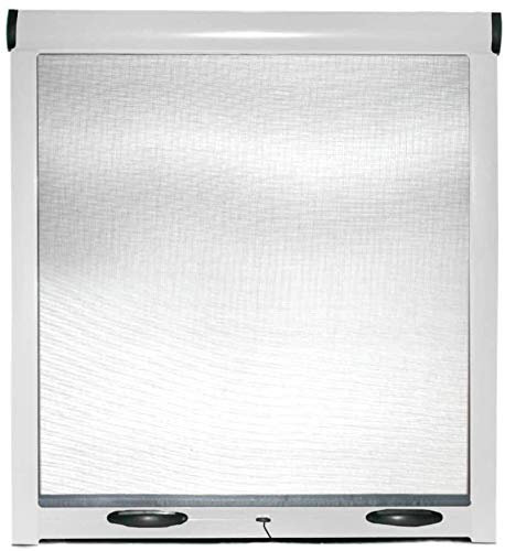 9010 Moustiquaire à rouleau coulissant vertical réductible coffre 32 mm Blanc