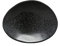 Costa Nova, Livia colección, Vajilla elegante, gres, Plato oval , negro mate, 16 cm, 6 piezas