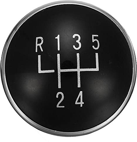 PLHJI 5 Gang 6 Gang Schwarz Schaltknauf Emblem Abzeichen Cap Fit Für VW Golf V MK5 2003-2009-5_Speed