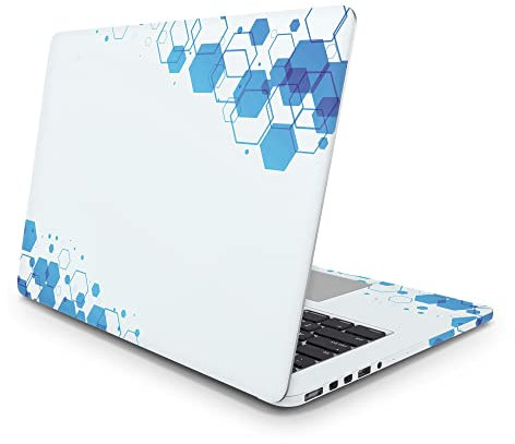 Sticker Master Hexagonal Laptop Vinyl Sticker Skin Cover 13 14 15 Inch Notebook Decal for MacBook Asus Acer Hp Lenovo Huawei Dell Ms Toshiba 15.6 inch (38x27 cm)