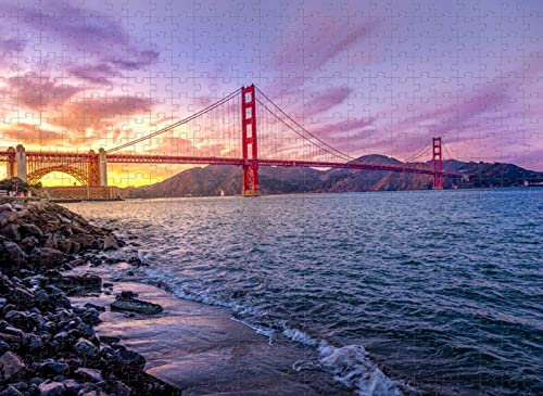Adult Jigsaw 5000 Piece Golden Gate Bridge Toy Relaxation Puzzle