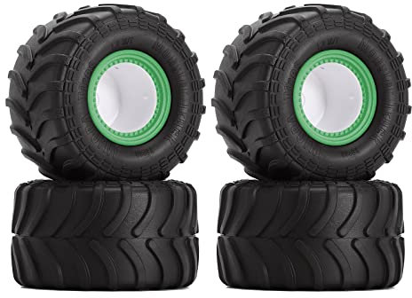 INJORA RC Monster Truck Felgen 4 STÜCKE 70 * 38mm für 1/24 RC Crawler Car SCX24 Gladiator Bronco C10 JLU Deadbolt B17 FMS FCX24 FCX18,Grün