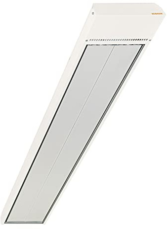 Ecosun S+ Infrarot Heizstrahler 2400W IPX4 Industrie Schwarzstrahler Hallenheizung für Produktionshallen Fertigungslinien Werkstätten Garagen
