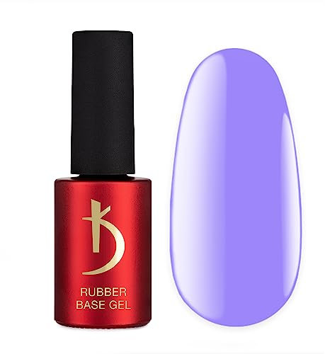 K Professional Smalto Semipermanente - Viola Smalti Semipermanenti per Unghie Gel -7ml- Rubber Base Gel Violet - Base Coat - UV LED