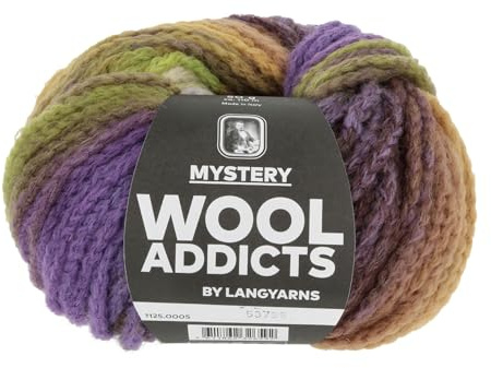 Wooladdicts Mystery 50 g / 110 m BROWN/LILAC/OLIVE Fb. 05