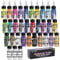 Airbrush Paint - 30 Colors with 3 Thinner, Water-Based Airbrush Paint Set, Ready to Spray Acrylic Air Brush Paints for Metal, Plastic Models, Canvas, Wood, 20ml/Bottle