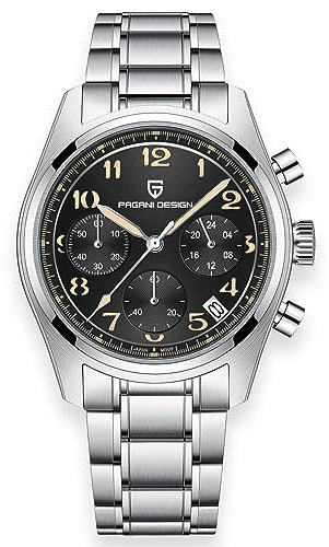 Pagani Design Uhr 1773 Multifunktion Herren Analog Quarz Chronograph Uhr Japan vk63 Bewegung 100m Wasserdicht Leuchtend Edelstahl Daytona Uhr