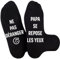 Merclix Chaussette Papa 43-46 Rigolote Humour Idee Original Cadeau Papa Anniversaire pour Fete des Peres/Noel