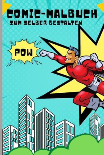 Comic-Malbuch zum selber gestalten