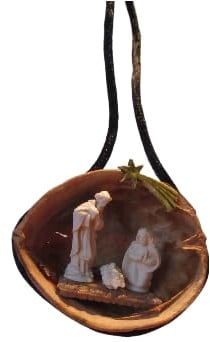 Weihnachtskrippe - Krippe in Walnuss