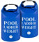 20 l/22,7 kg 500D PVC-Schwimmbadleiter-Gewichte, 2 Stück, wasserdicht, Pool-Stufengewicht, Sandsäcke, befüllbare Pool-Treppen-Gewicht-Anker-Tasche mit robustem Griff für Poolstufen