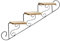 MagiDeal Soporte para Plantas, Escalera, Estante Decorativo, Soporte para Maceta multifunción, Estante Colgante de Pared, Estante Flotante para balcón, hacia Abajo