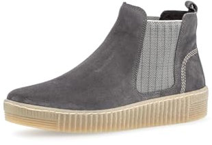 Gabor Stiefeletten Damen - Chelsea Boots Stiefel Damen Schmaler Schaft - Kalt gefüttert, Sportliche Sohle, Wechselfußbett - Wallaby 12