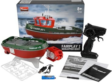 Amewi Fairplay I Schlepper Boot 15km/h 1:72 RTR grün
