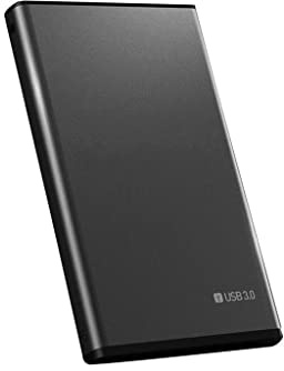 2,5 HDD Mobile Festplatte USB 3.0 Lange mobile Festplatte 500 GB 1 TB 2 TB Speicher Tragbare externe Festplatte für Laptop (Farbe: Schwarz, Größe: 500 GB)