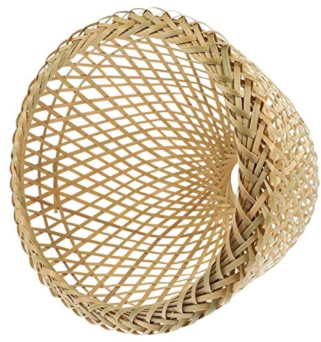 CANIGHT Pendelleuchtenschirm Bambus Vintage Hängelampenabdeckung Für Schlafzimmer Esszimmer Deckenleuchten Leuchtenschirm Dekoration Für Zuhause Büro
