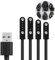 BRAVECOW Watch-Ladegerät Magnetisches Smartwatch-Zubehör USB-Kabel 2/4-poliges magnetisches Saugladegerät Adsorption USB-Datenleitung für Smart Watch (7.62mm 4Pin)