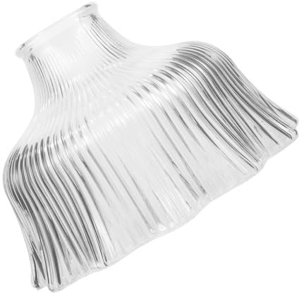 jojofuny Kronleuchter Glasschirm Schatten Lüfter Led-lichtleisten Solarlicht Die Glühbirne Boho-rattan-pendelleuchten Unterputz-deckenleuchte Lampenschirm Streifen Transparent