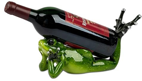 wunderschöner Formano Flaschenhalter handbemalt Froschhausen (Frosch 2 ca. 26 cm)