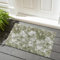 renoazul® Anti-Skid Front Door Mat With Gel Back - Marble Rug - 50 x 80 cm - Green Door Mat - Washable Low Pile Rug, Door Matt - Ideal For Living Room, Entrance And Kitchen Mat.