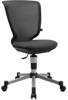 TOPSTAR Living Chairs Junior 3D – Mitwachsender Drehstuhl für Kinder mit 3D-Sitztechnologie, Schreibtischstuhl mit Netzrückenlehne, schwarz