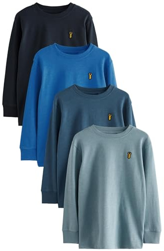 NEXT Jungen Gemütliche Langarmshirts im 4er-Pack