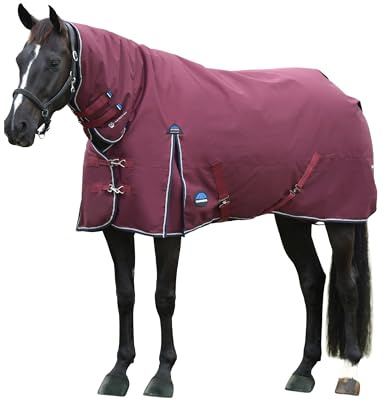 WeatherBeeta ComFiTec Essential Turnout Combo 360g, Burgundy/Navy, 6'6