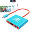 Switch 2 Dock, Replacement for Nintendo Switch 2 Dock Support 4K/60HZ Switch 2 TV Mode Compatible Nintendo 2, Portable Travel Switch 2 Docking Station with HDMI2.0/PD 100W/USB3.0 Port