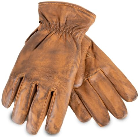Herren Biker Lederhandschuhe, Biker Handschuhe, Chopper Leder Handschuhe