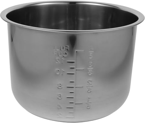 UKCOCO Revestimiento para Olla Arrocera De Acero Inoxidable Reemplazo De Olla Interior para Arrocera Uso Cocina y Repostería