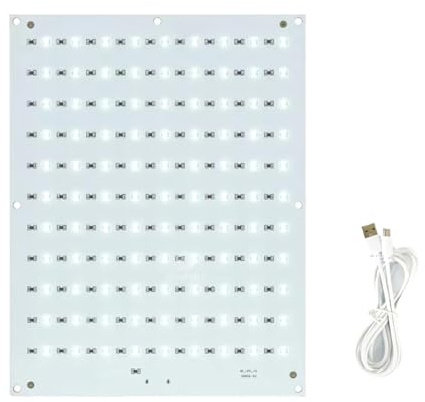 Tagtight Lithophane LED Backlight Board Kit, 3D-Drucker-PCB-Lithophane-Panel, LED-Hintergrundbeleuchtung Board Kit, DIY-3D-Druckzubehör für Lithophane 3D Gedruckte Fotomodelle