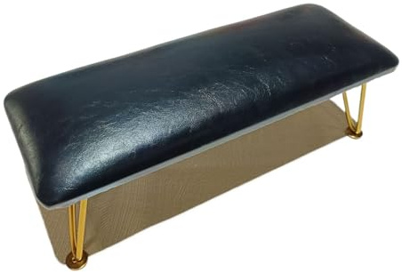 Arm Rest For Nails Nail Tech Professional Big Arm Rest Cushion Manicure Hand Spa Salon Pillow Stand For Comfortable Feet And Leg Support(Black-Gold Stand)